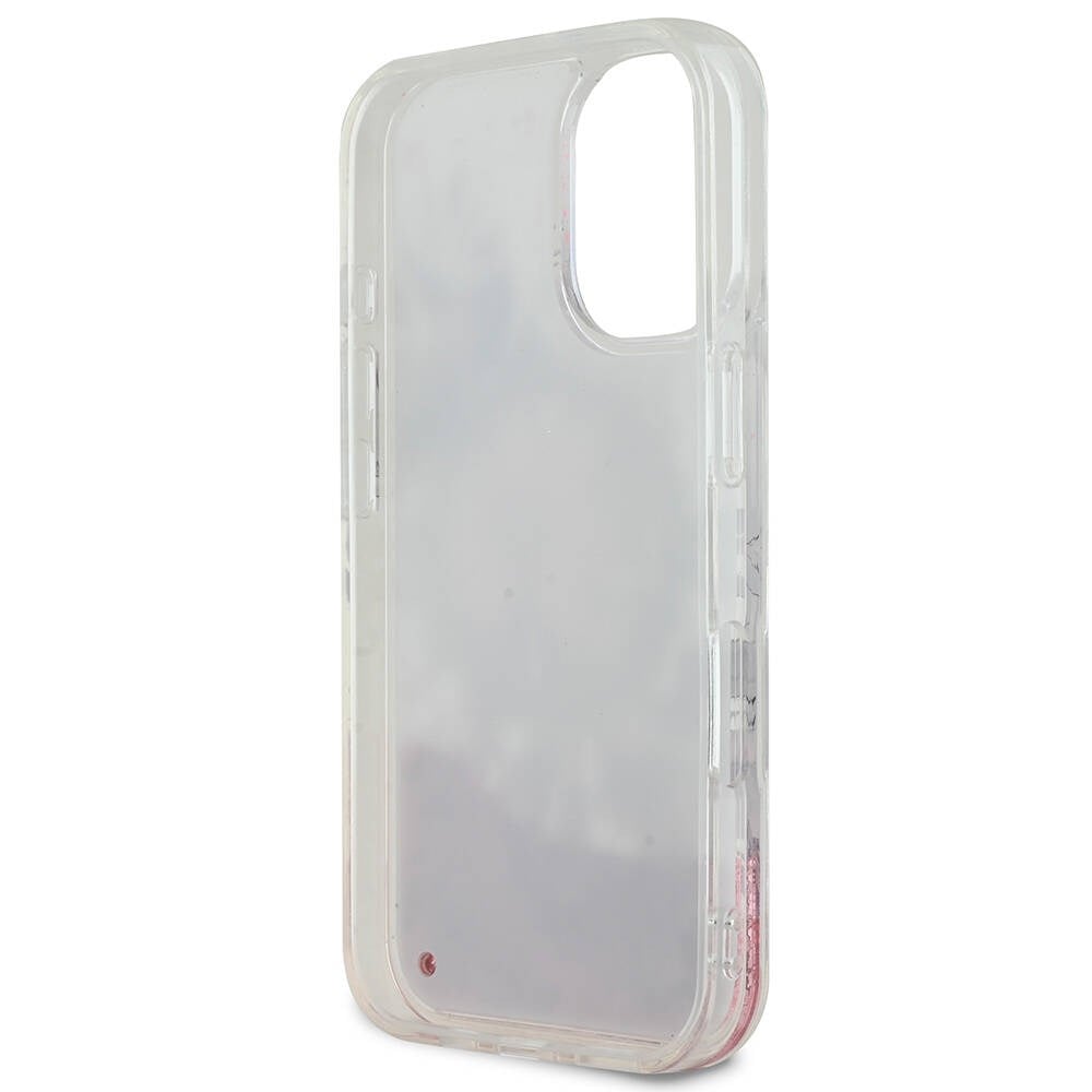 Apple iPhone 16 Kılıf Guess Orjinal Lisanslı M-safe Şarj Özellikli Yazı Logolu 4G Desenli Kapak