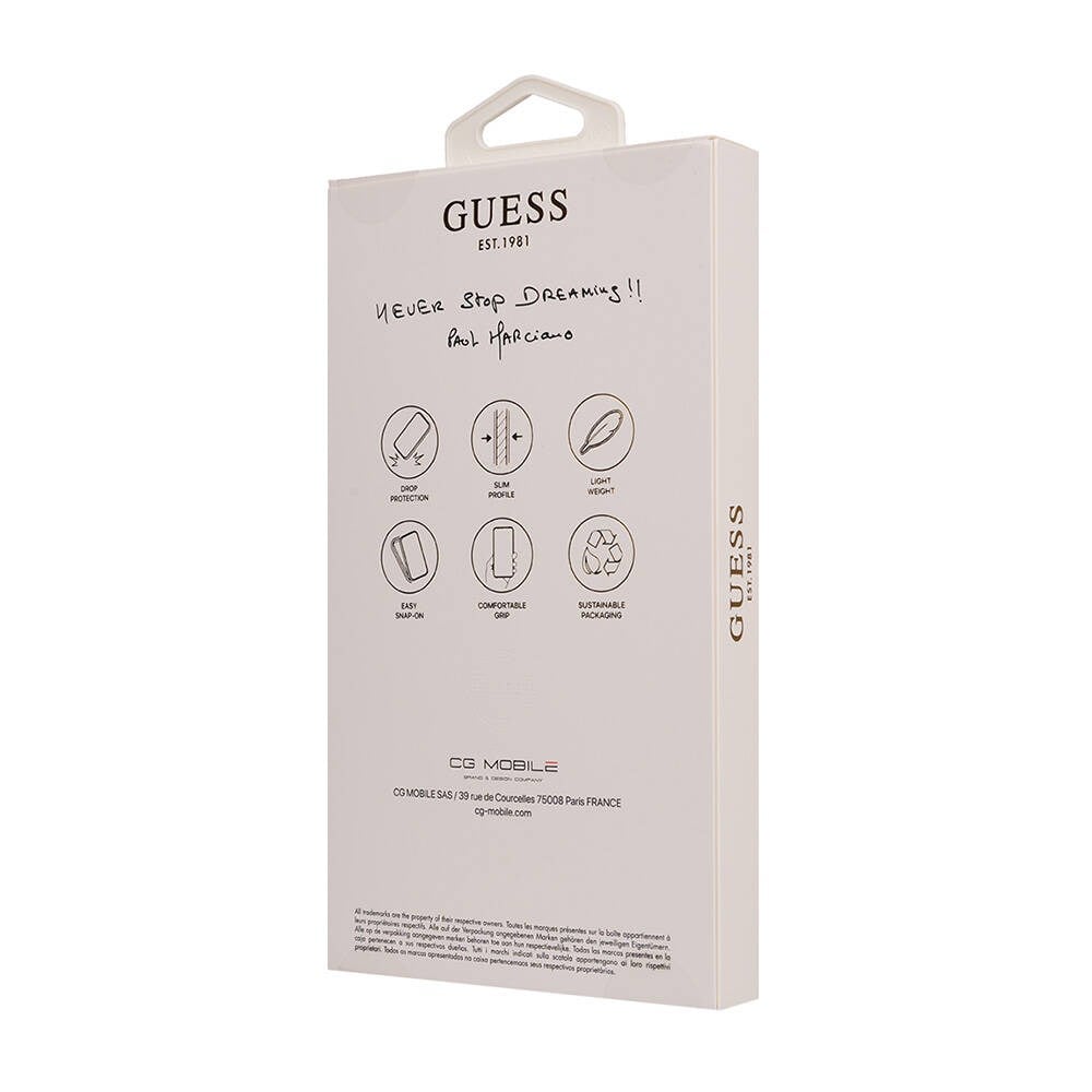 Apple iPhone 16 Kılıf Guess Orjinal Lisanslı M-safe Şarj Özellikli Small 4G Classic Kapak