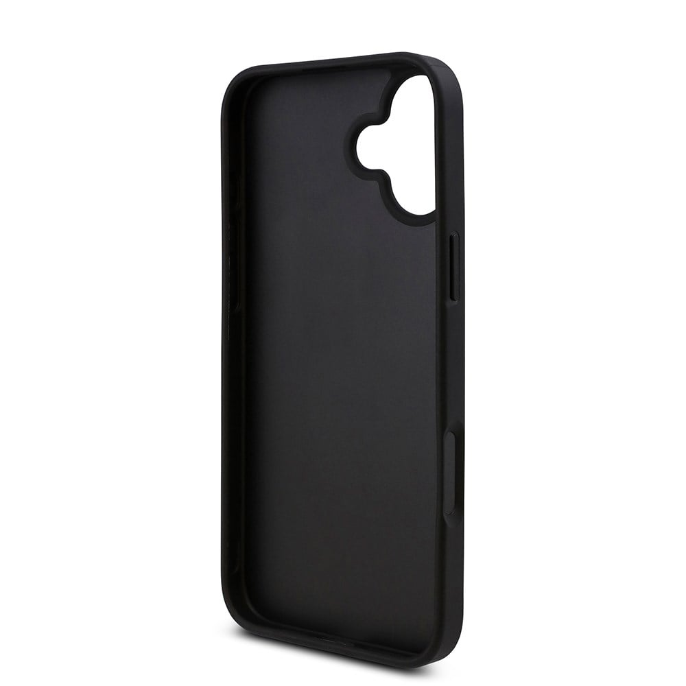 Apple iPhone 16 Kılıf Guess Orjinal Lisanslı Taşlı Arka Yüzey Üçgen Logolu Kapak