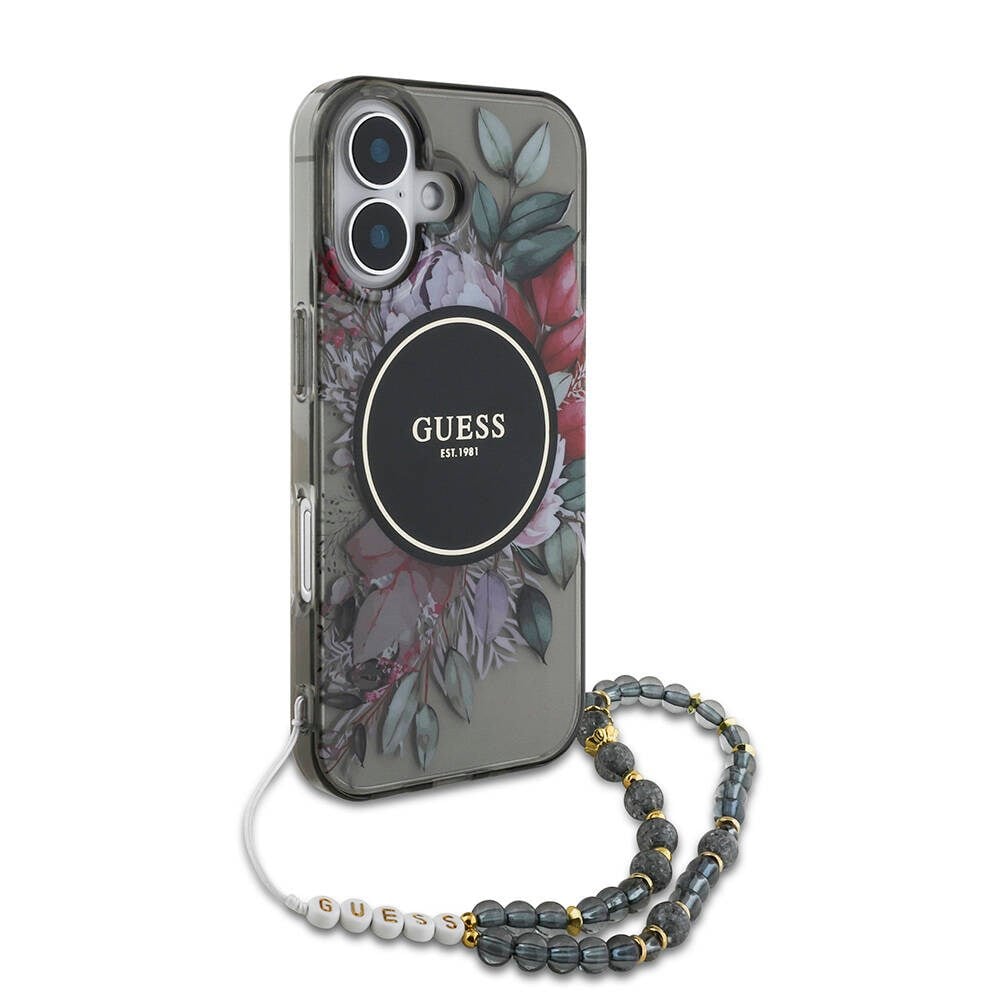 Apple iPhone 16 Kılıf Guess Orjinal Lisanslı M-safe Şarj Özellikli Small 4G Classic Kapak