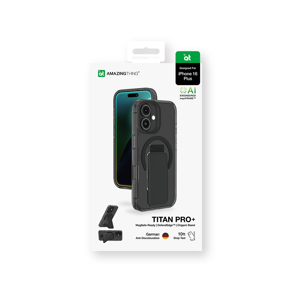 Apple iPhone 16 Kılıf M-safe Şarj Özellikli Standlı Amazingthing Titan Pro Plus Kapak