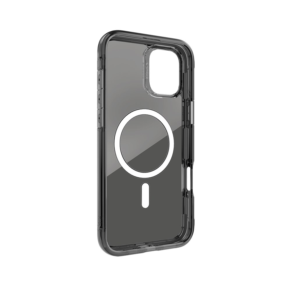 Apple iPhone 16 Kılıf M-safe Şarj Özellikli Raptic Air Serisi Airbag Tasarımlı Metal Köşelikli Şeffaf Kapak