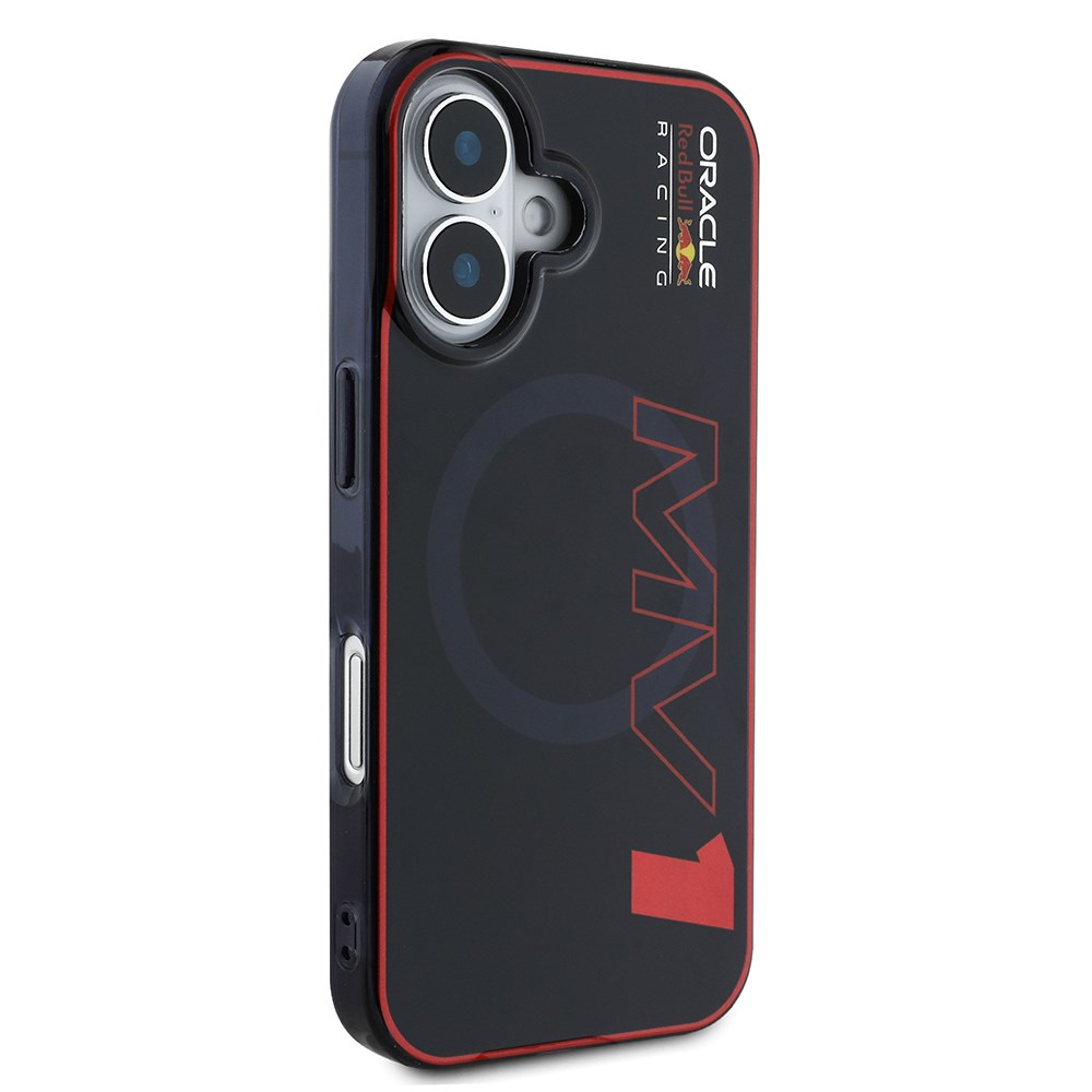 Apple iPhone 16 Kılıf Redbull Orjinal Lisanslı M-safe Şarj Özellikli Çift Katmanlı Sert PC Büyük Boy MV Kapak