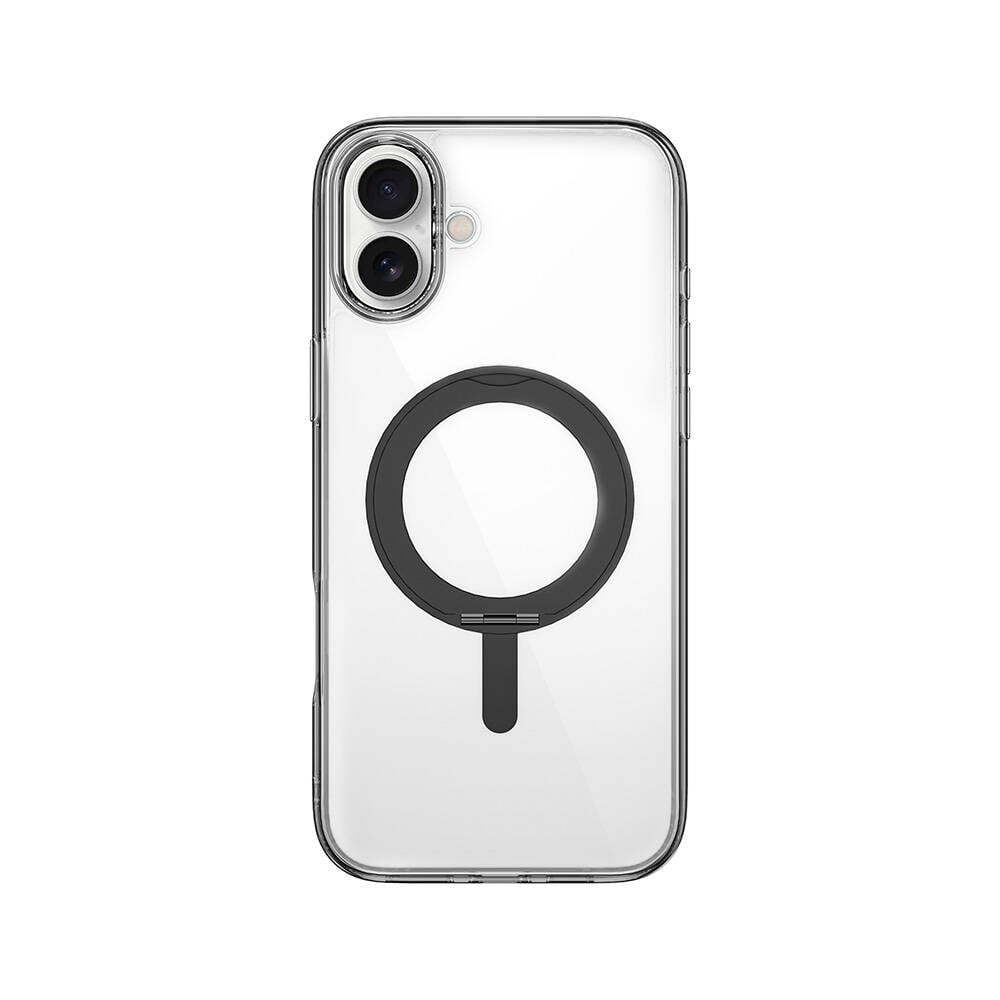 Apple iPhone 16 Kılıf Wiwu MCC-201 iShield Ultra Serisi M-safe Şarj Özellikli Standlı Crystal Sert PC Kapak
