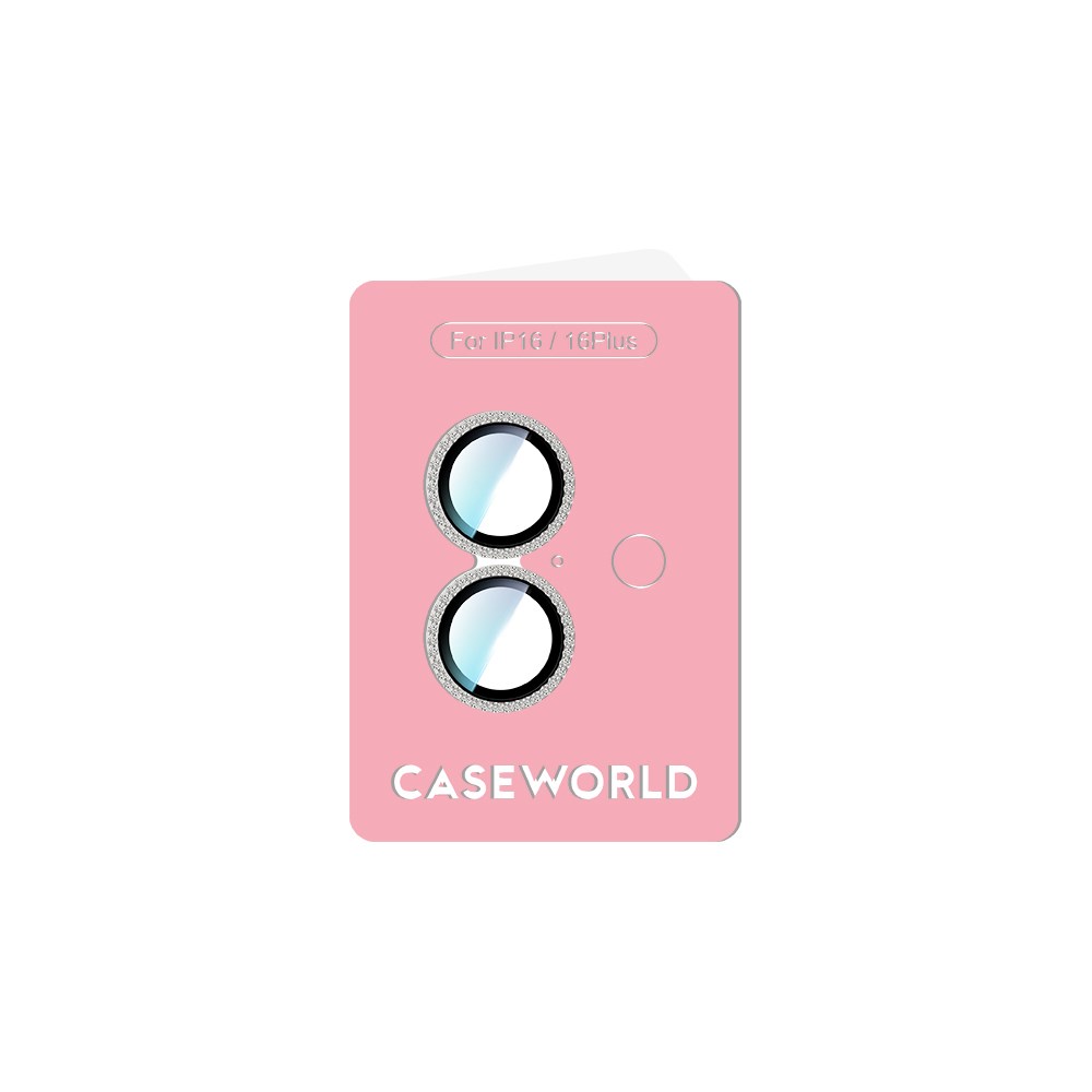 Apple iPhone 16 Plus CaseWorld Alloy Sparkling Diamond Serisi Taşlı Lens Koruyucu