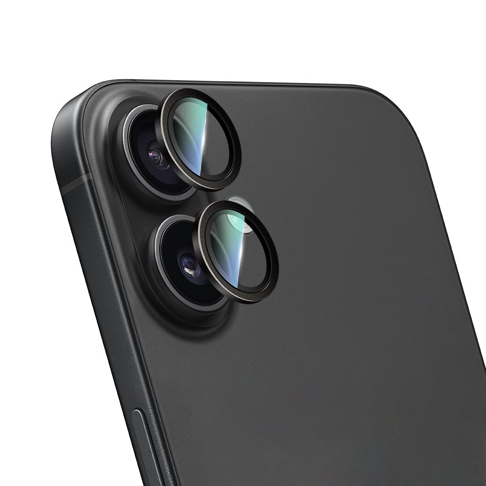 Apple iPhone 16 Plus CaseWorld Karbon Fiber Serisi Anti Reflective Ultra Clear Full Kamera Lens Koruyucu