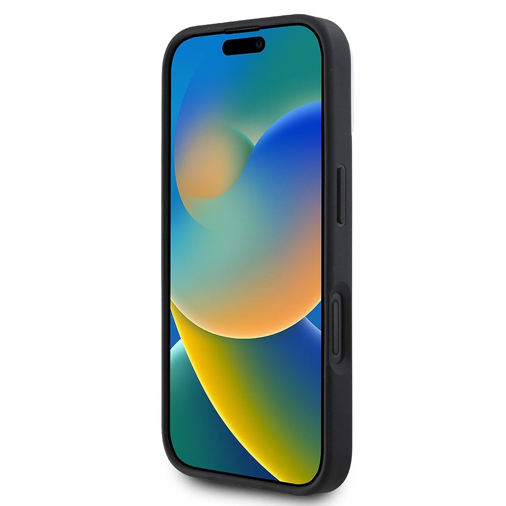 Apple iPhone 16 Plus Kılıf DKNY Orjinal Lisanslı M-safe Şarj Özellikli 3D Yazılı Checkered Pattern Kapak