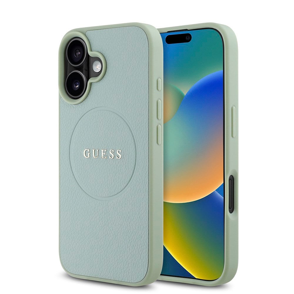 Apple iPhone 16 Plus Kılıf Guess Orjinal Lisanslı M-safe Şarj Özellikli 4G Şerit Tasarımlı Printed Kapak