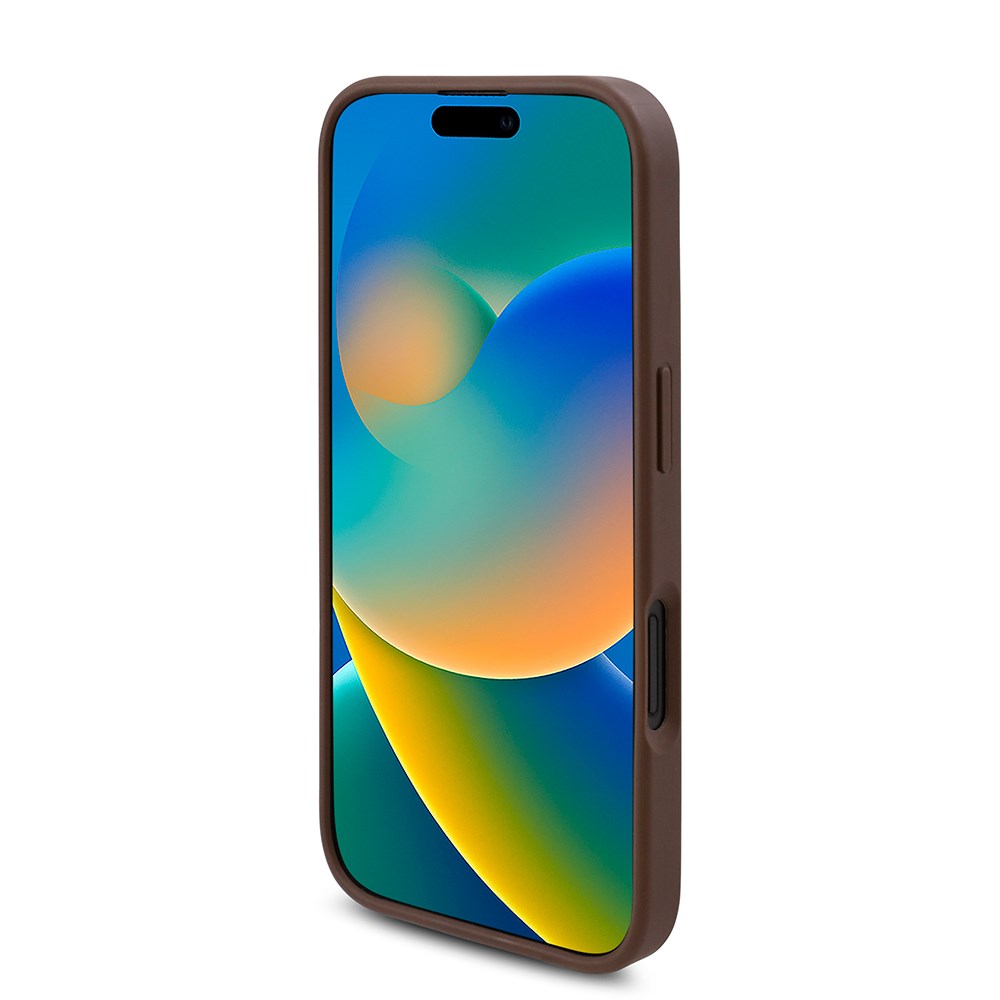 Apple iPhone 16 Plus Kılıf Guess Orjinal Lisanslı M-safe Şarj Özellikli Gül Baskılı 4G Desenli Yazı Logolu Kapak