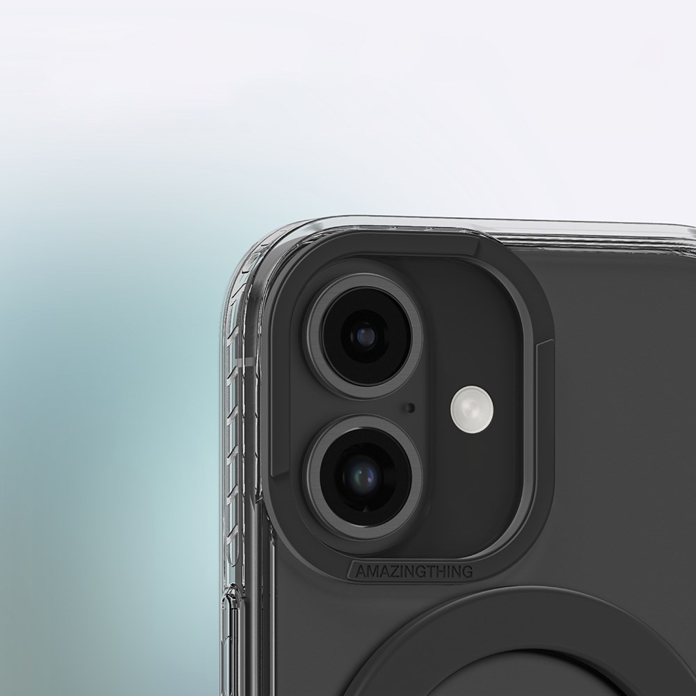 Apple iPhone 16 Plus Kılıf M-safe Şarj Özellikli Yüzük Standlı Amazingthing Titan Pro Serisi Kapak