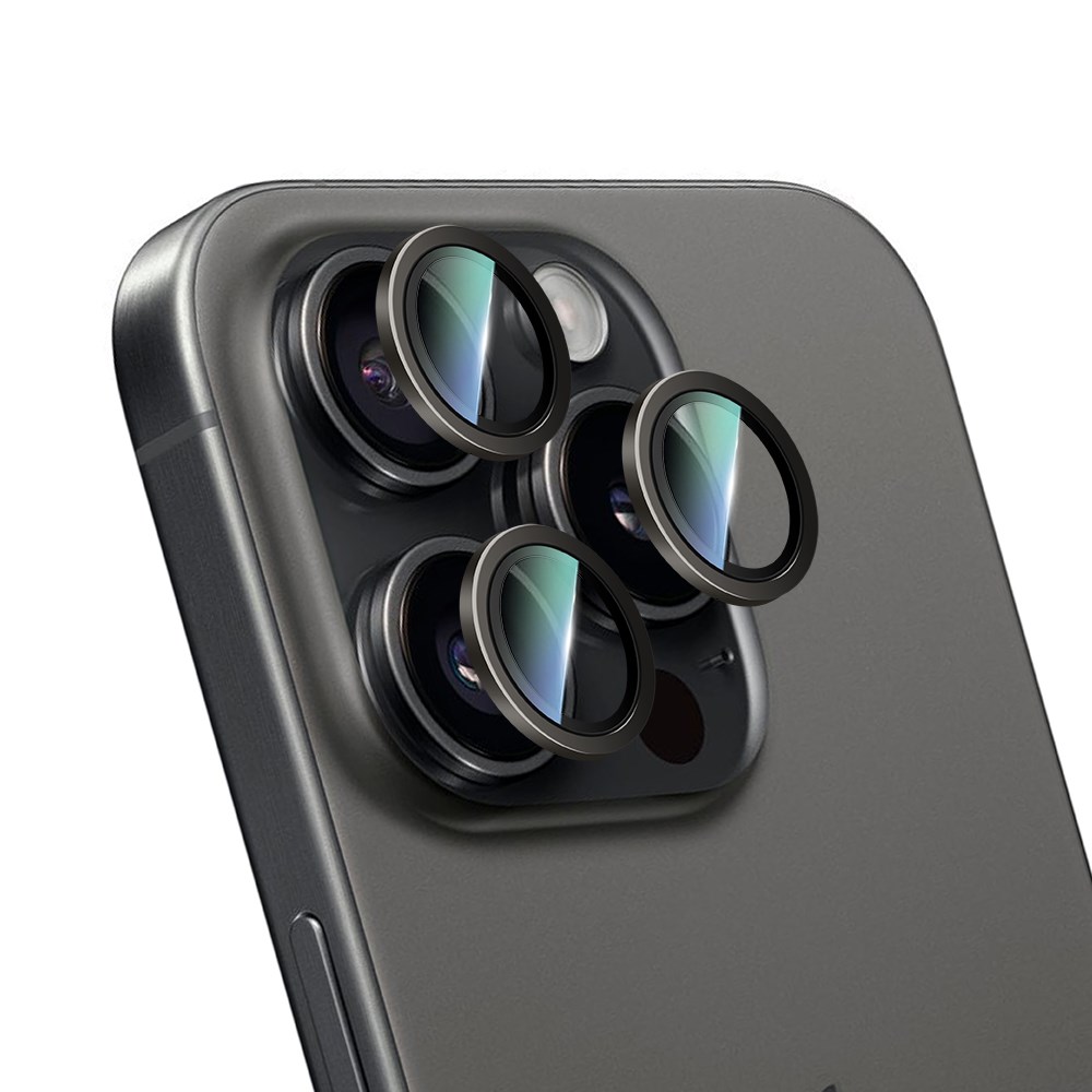 Apple iPhone 16 Pro CaseWorld Alloy Serisi Oleofobik Anti Reflective Kamera Lens Koruyucu
