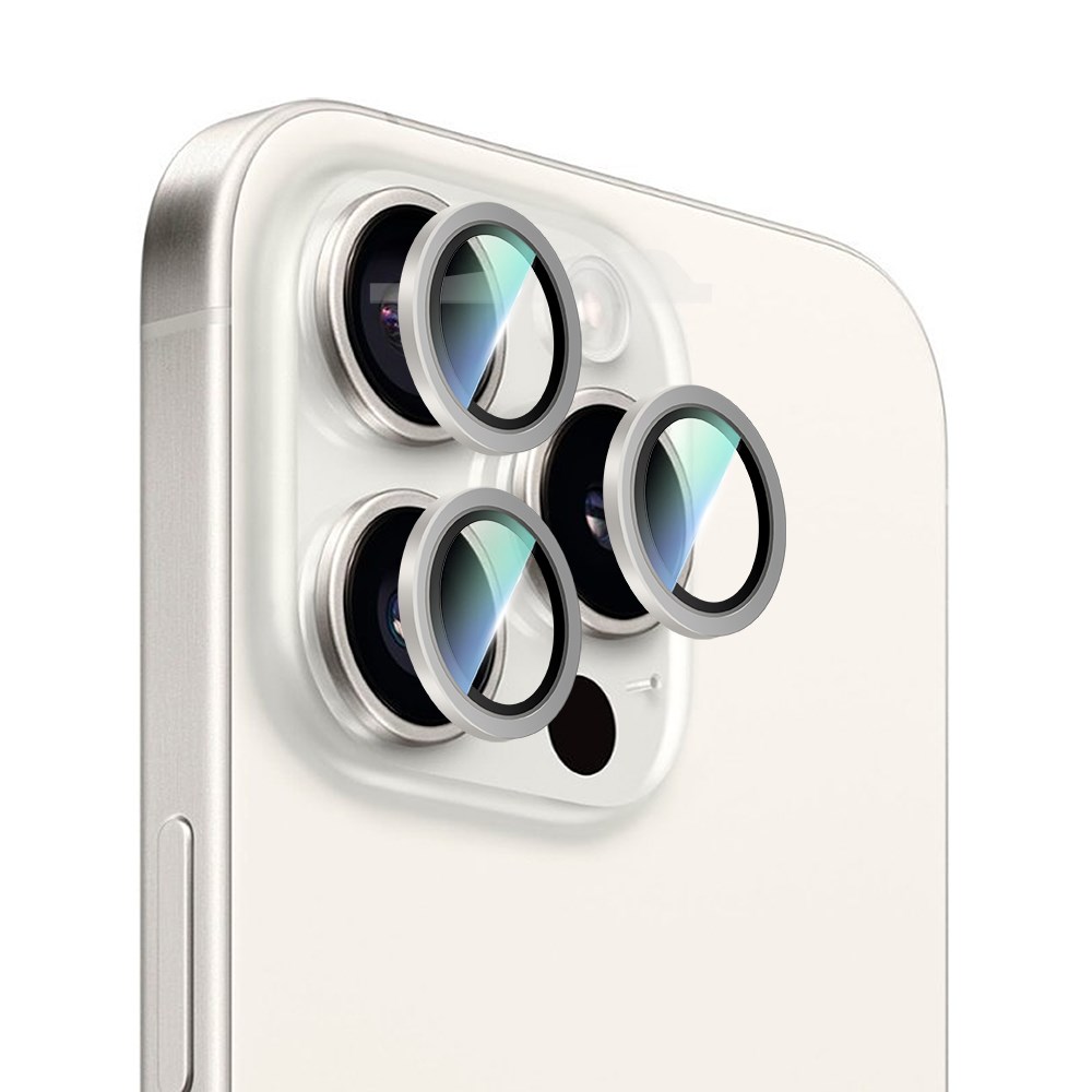 Apple iPhone 16 Pro CaseWorld Alloy Serisi Oleofobik Anti Reflective Kamera Lens Koruyucu
