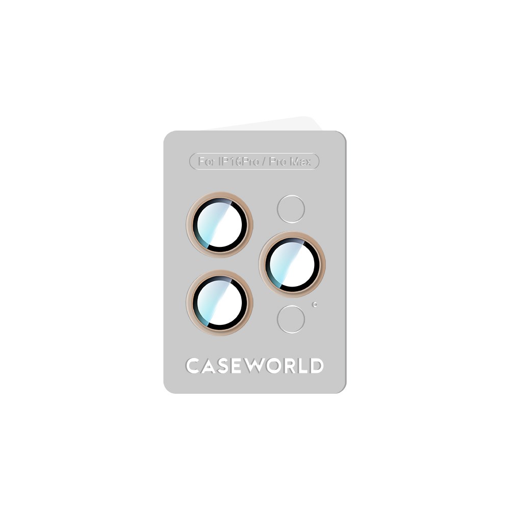 Apple iPhone 16 Pro CaseWorld Alloy Serisi Oleofobik Anti Reflective Kamera Lens Koruyucu