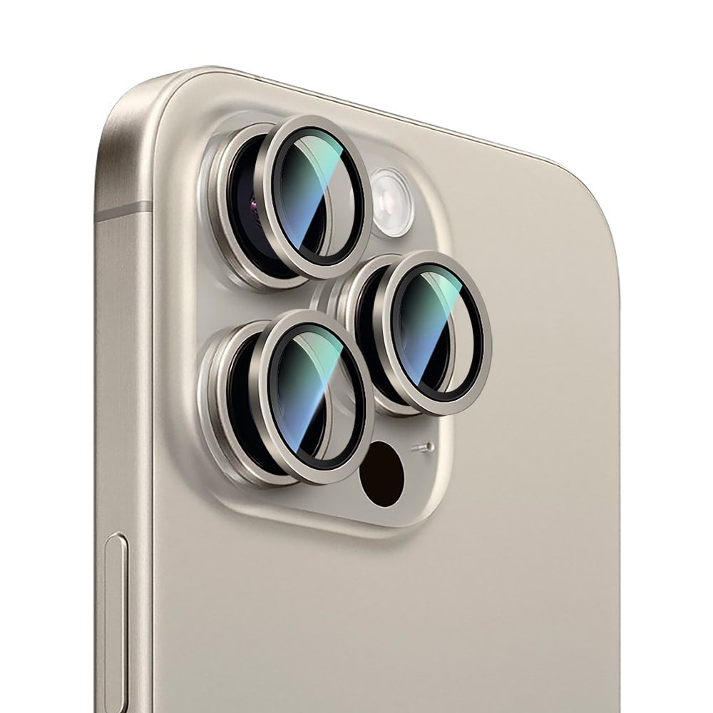 Apple iPhone 16 Pro CaseWorld Alloy Two-Color Serisi Lens Koruyucu