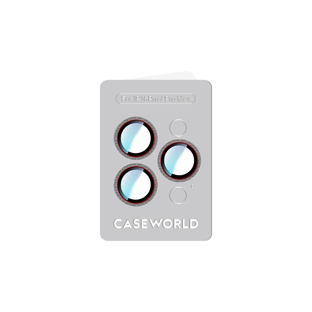 Apple iPhone 16 Pro CaseWorld Karbon Fiber Serisi Anti Reflective Ultra Clear Kamera Lens Koruyucu