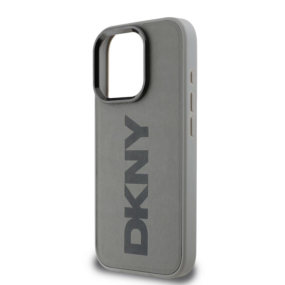Apple iPhone 16 Pro Kılıf DKNY Orjinal Lisanslı M-safe Şarj Özellikli PU Deri Plain Kapak