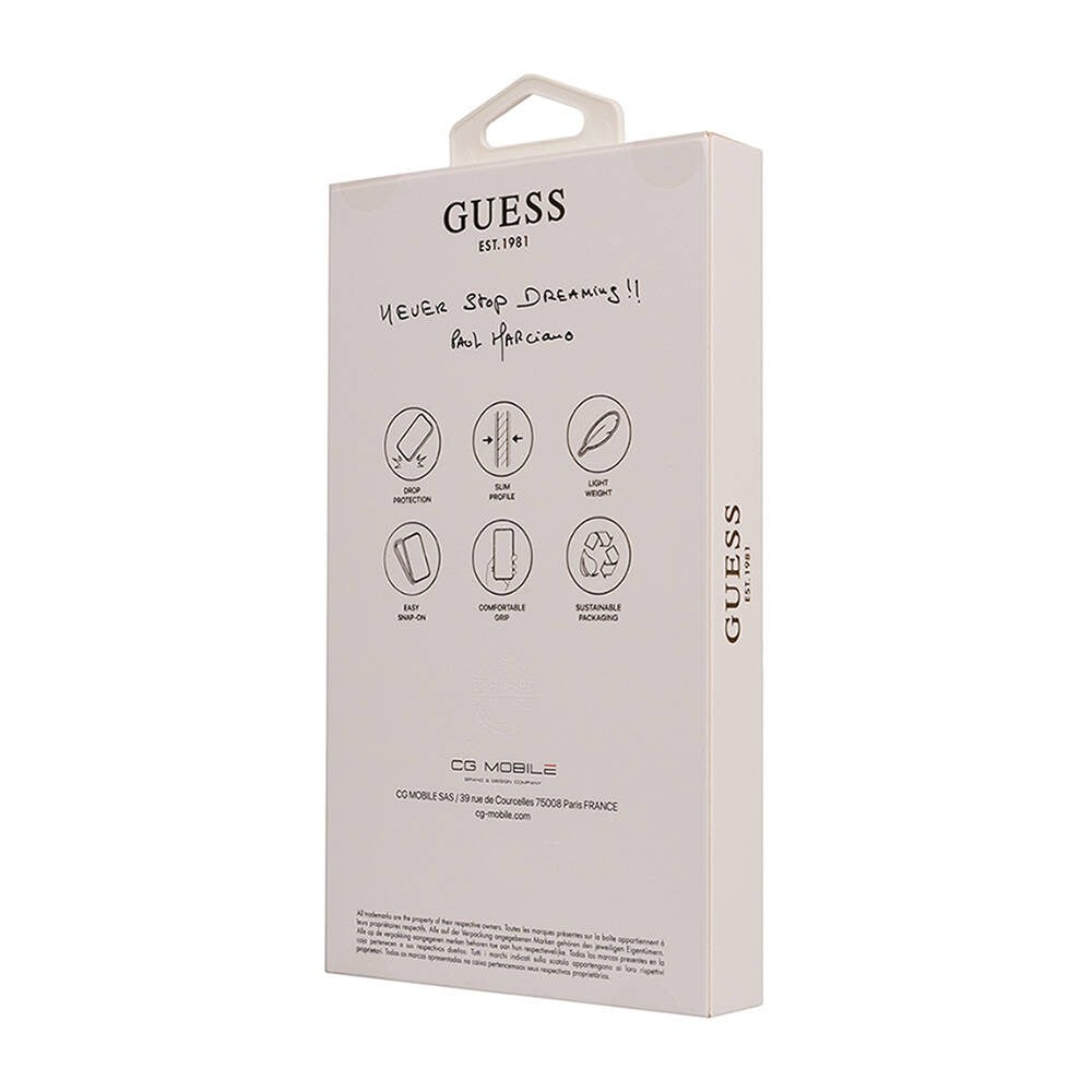 Apple iPhone 16 Pro Kılıf Guess Orjinal Lisanslı M-safe Şarj Özellikli Small 4G Classic Kapak