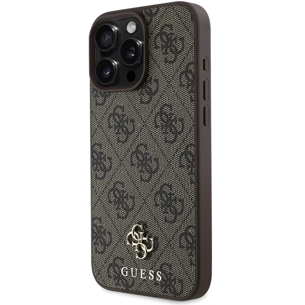 Apple iPhone 16 Pro Kılıf Guess Orjinal Lisanslı M-safe Şarj Özellikli Small 4G Classic Kapak