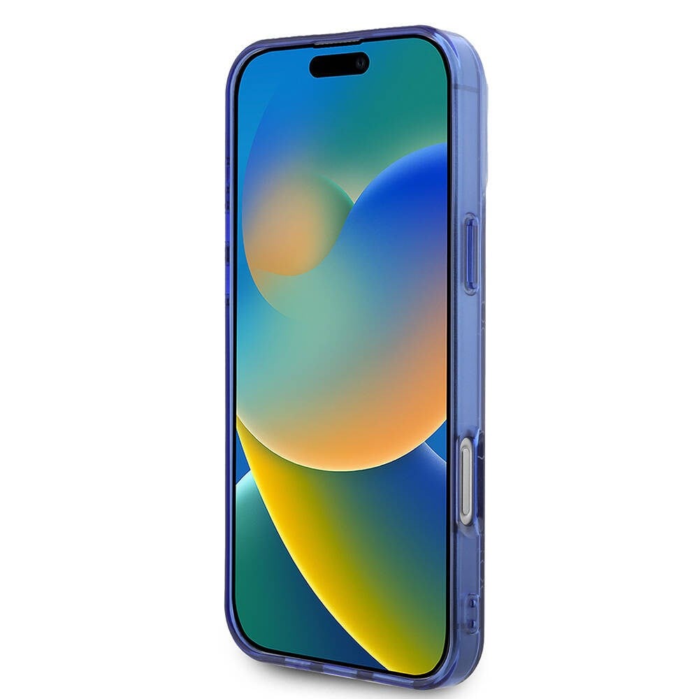 Apple iPhone 16 Pro Kılıf Lacoste Orjinal Lisanslı M-safe Şarj Özellikli IML Baskılı Gümüş Timsah Logolu Monogram Kapak