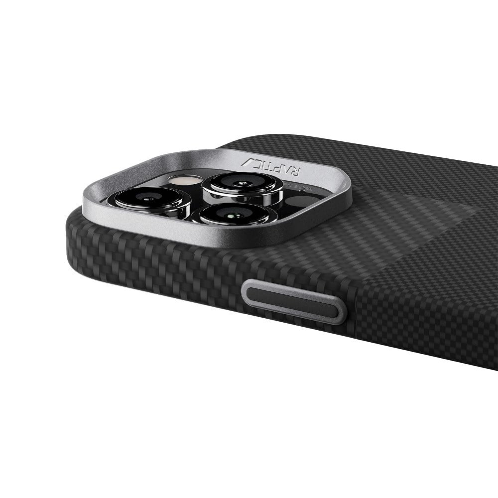 Apple iPhone 16 Pro Kılıf M-safe Şarj Özellikli 600D Metal Kamera Çerçeveli Raptic Aramid Fiber Croxx Mondrian Serisi Kapak