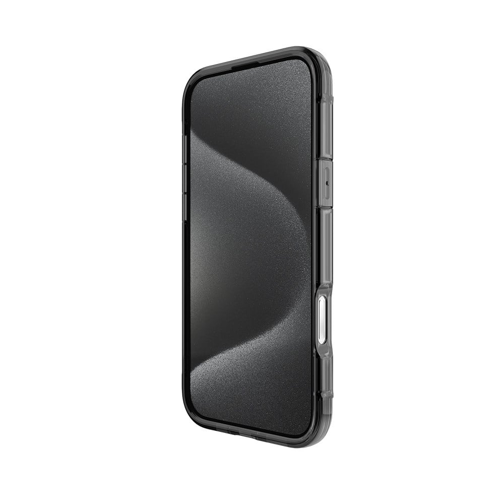 Apple iPhone 16 Pro Kılıf M-safe Şarj Özellikli Raptic Air Serisi Airbag Tasarımlı Metal Köşelikli Şeffaf Kapak