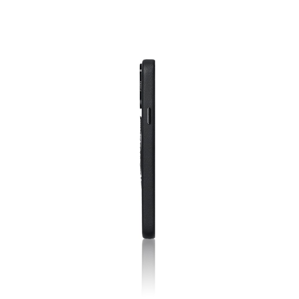 Apple iPhone 16 Pro Kılıf M-safe Şarj Özellikli Standlı Suni Deri Tasarımlı Pynana Dancing Circle Serisi Kapak