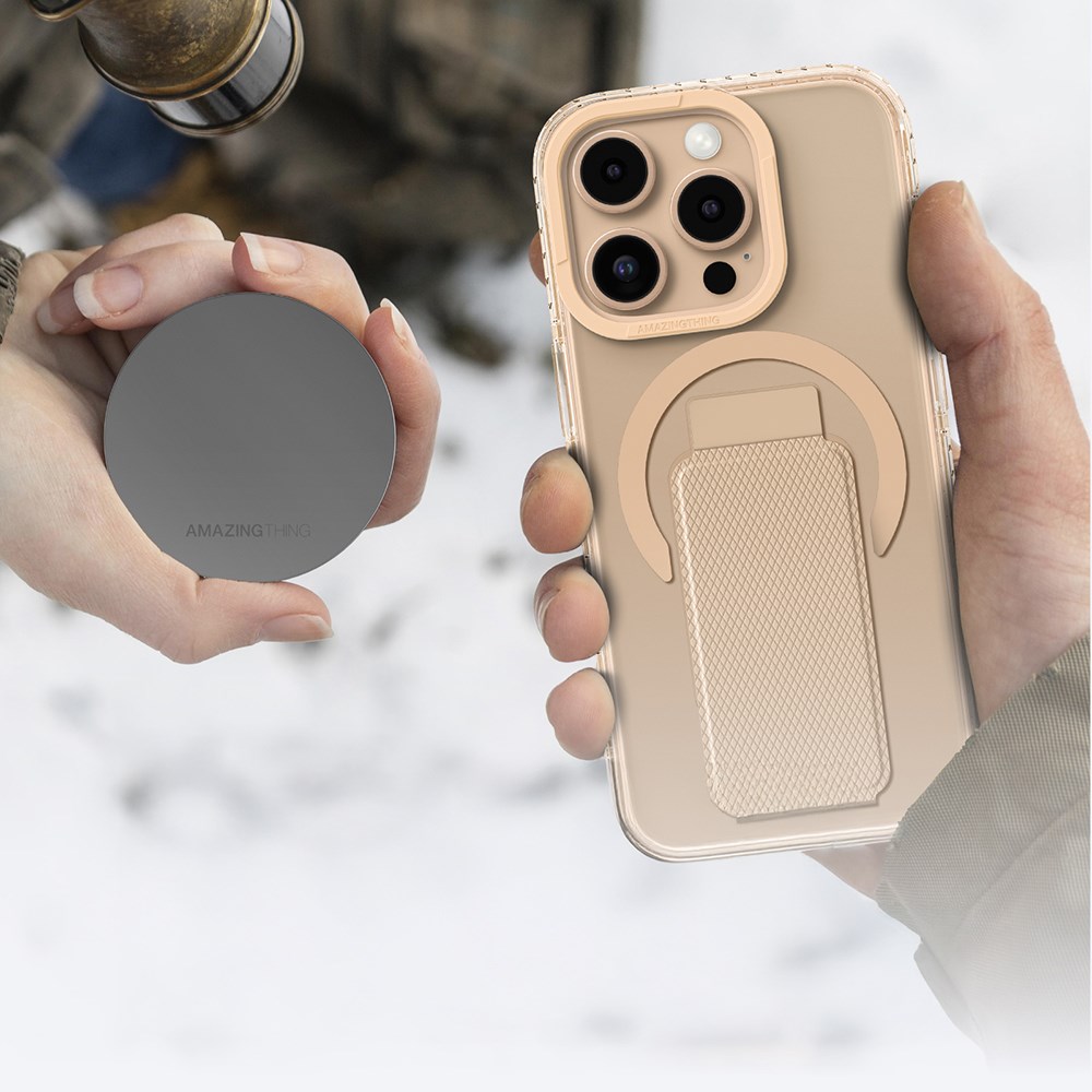 Apple iPhone 16 Pro Kılıf M-safe Şarj Özellikli Standlı Amazingthing Titan Pro Plus Kapak