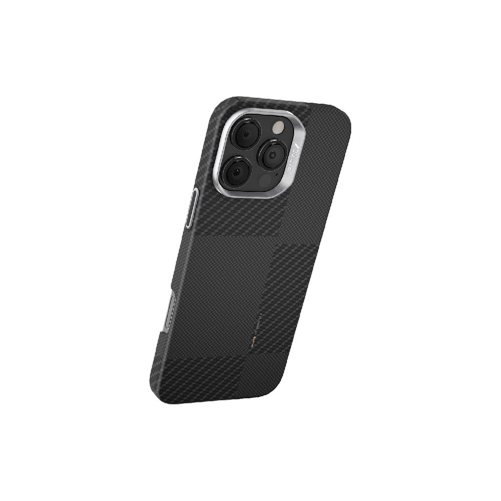 Apple iPhone 16 Pro Kılıf M-safe Şarj Özellikli 600D Metal Kamera Çerçeveli Raptic Aramid Fiber Croxx Mondrian Serisi Kapak