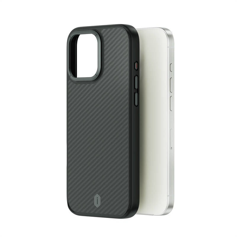 Apple iPhone 16 Pro Kılıf Wiwu DCC-205 M-safe Şarj Özellikli Aramid Fiber Tasarım Kapak