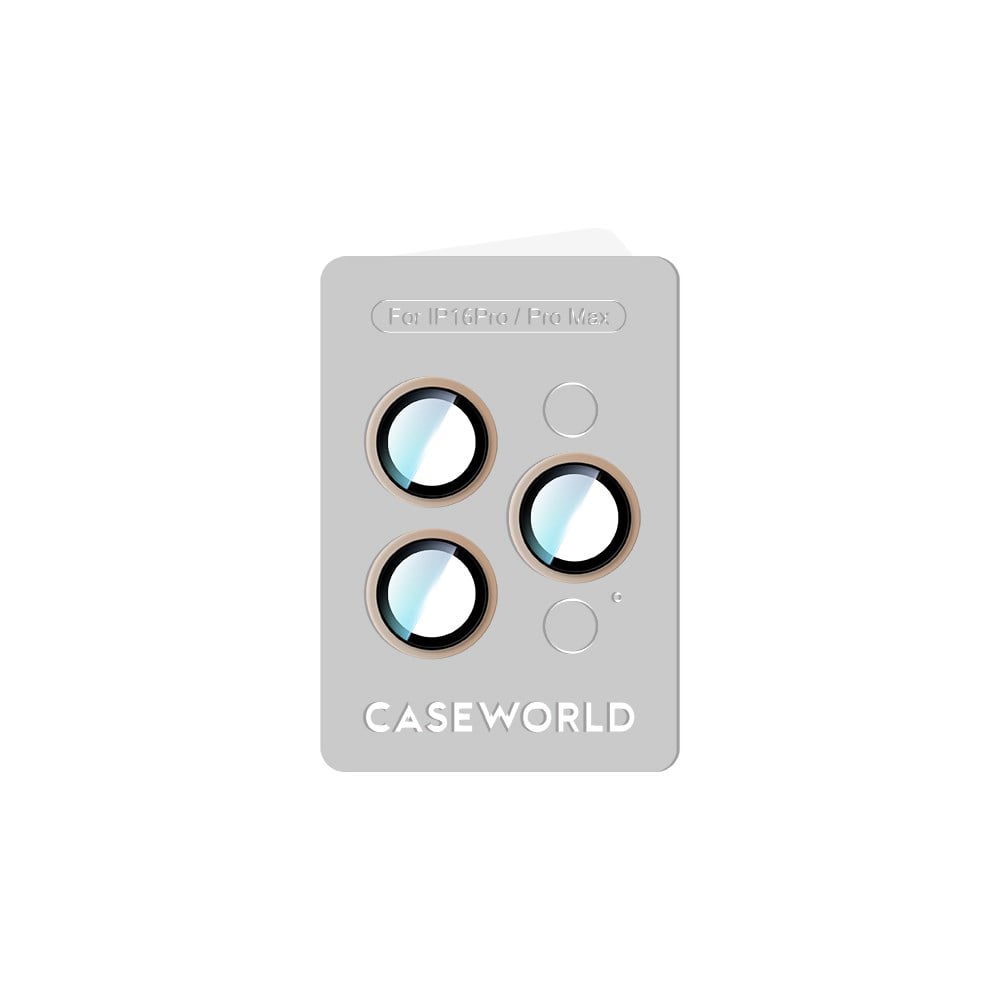 Apple iPhone 16 Pro Max CaseWorld Alloy Two-Color Serisi Lens Koruyucu