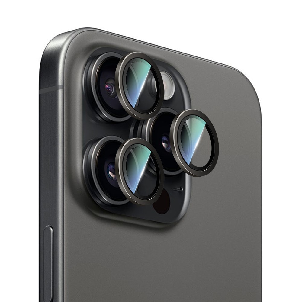 Apple iPhone 16 Pro Max CaseWorld Alloy Serisi Oleofobik Anti Reflective Kamera Lens Koruyucu