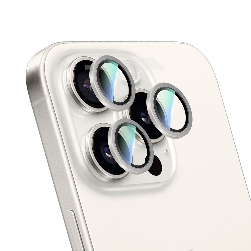 Apple iPhone 16 Pro Max CaseWorld Alloy Serisi Oleofobik Anti Reflective Kamera Lens Koruyucu