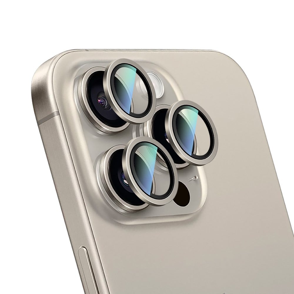 Apple iPhone 16 Pro Max CaseWorld Alloy Two-Color Serisi Lens Koruyucu