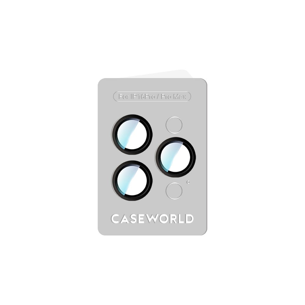 Apple iPhone 16 Pro Max CaseWorld Alloy Two-Color Serisi Lens Koruyucu