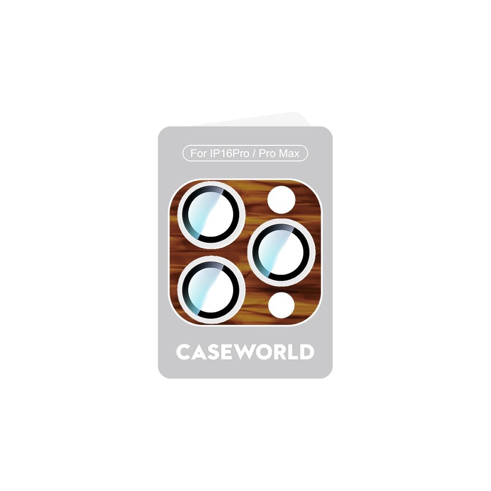 Apple iPhone 16 Pro Max CaseWorld Crystal Color Serisi Full Kamera Lens Koruyucu