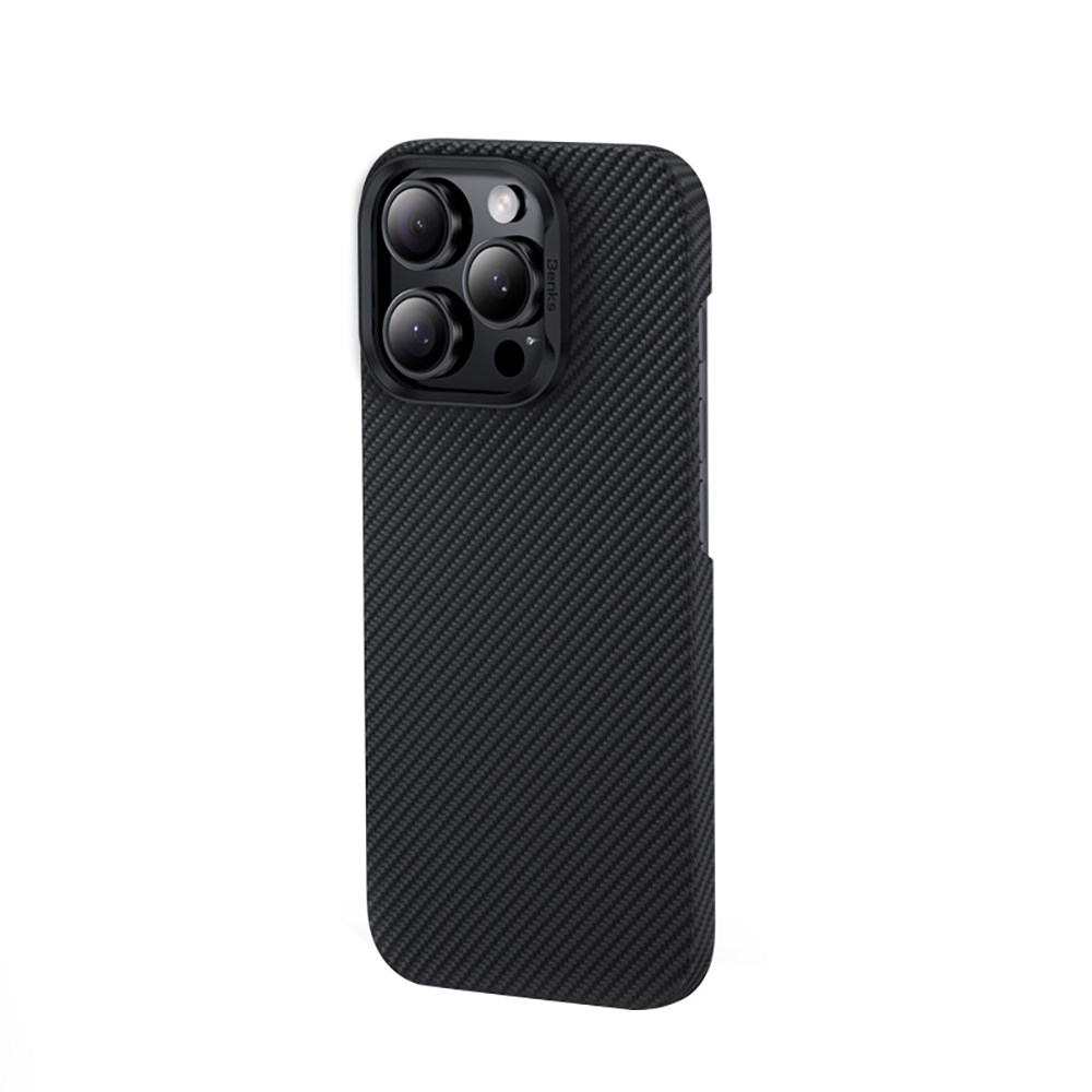 Apple iPhone 16 Pro Max Kılıf Benks M-safe Şarj Özellikli Metal Kamera Çerçeveli Magnetik ArmorAir 600D Kevlar Fiber Kapak