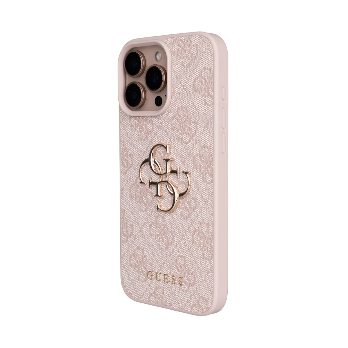 Apple iPhone 16 Pro Max Kılıf Guess Orjinal Lisanslı PU Deri 4G Büyük Metal Logolu Çapraz Vücut Askılı Kapak