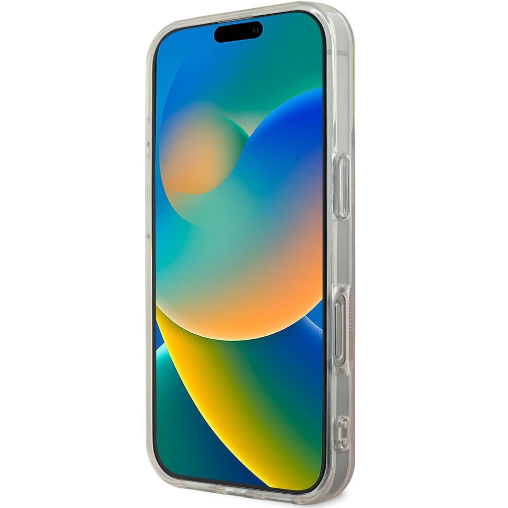 Apple iPhone 16 Pro Max Kılıf Guess Orjinal Lisanslı M-safe Şarj Özellikli Yazı Logolu 4G Desenli Kapak