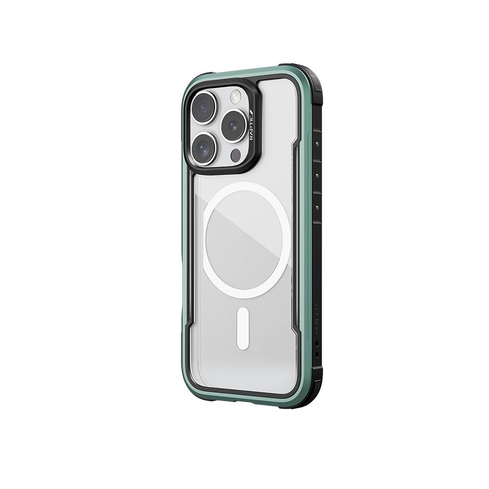 Apple iPhone 16 Pro Max Kılıf M-safe Şarj Özellikli Airbagli Raptic Shield Serisi Şeffaf Arka Yüzey Kapak
