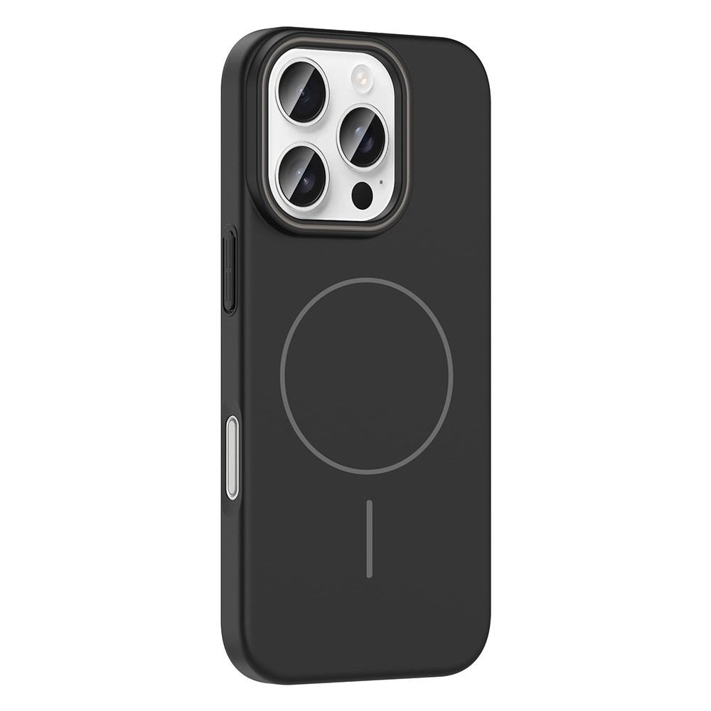 Apple iPhone 16 Pro Max Kılıf M-safe Şarj Özellikli Aramid Fiber Pitaka Tactile Woven Monogram Serisi Kapak