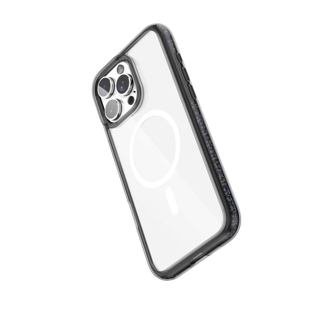 Apple iPhone 16 Pro Max Kılıf M-safe Şarj Özellikli Raptic AirJoy Serisi Boncuk Tasarımlı Şeffaf Kapak