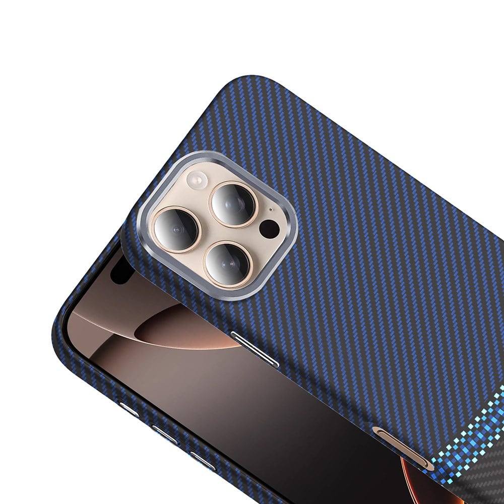 Apple iPhone 16 Pro Max Kılıf M-safe Şarj Özellikli 600D Aramid Fiber Amazingthing Titan Max Serisi Kapak