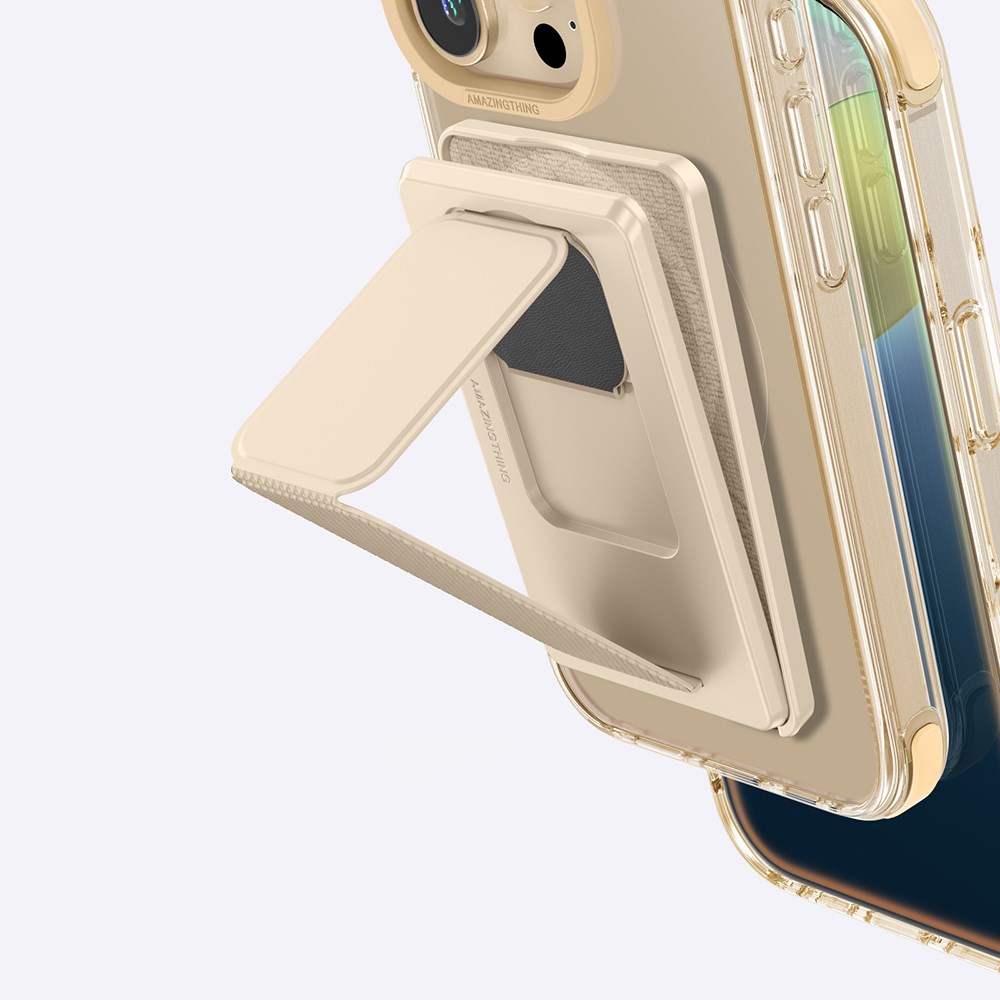 Apple iPhone 16 Pro Max Kılıf M-safe Şarj Özellikli Standlı Set Amazingthing Omni Adventure Serisi Kapak
