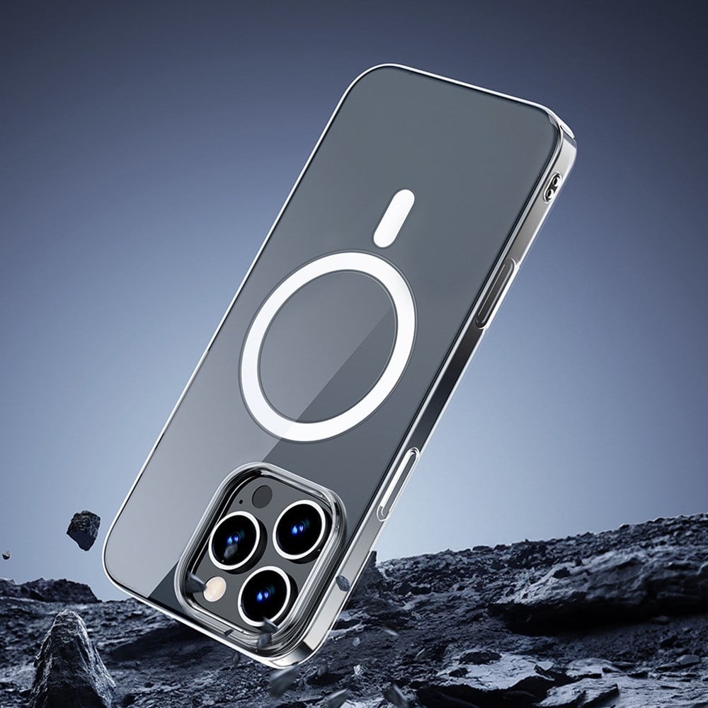 Apple iPhone 16 Pro Max Kılıf M-safe Şarj Özellikli Wiwu YXK-207 Invisible Pro Sert PC Kapak