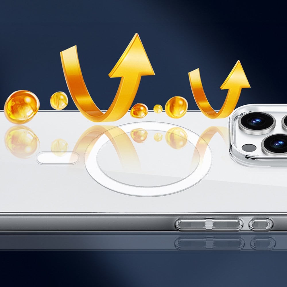 Apple iPhone 16 Pro Max Kılıf M-safe Şarj Özellikli Wiwu YXK-207 Invisible Pro Sert PC Kapak