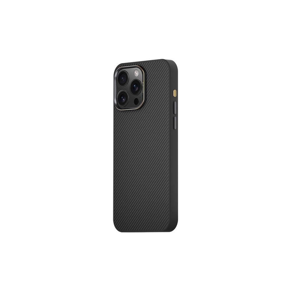 Apple iPhone 16 Pro Max Kılıf M-safe Şarj Özellikli 600D Metal Kamera Çerçeveli Raptic Aramid Fiber Serisi Kapak