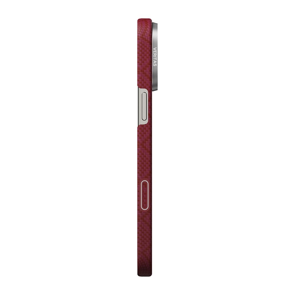 Apple iPhone 16 Pro Max Kılıf M-safe Şarj Özellikli Aramid Fiber Pitaka Harvard University Serisi Kapak