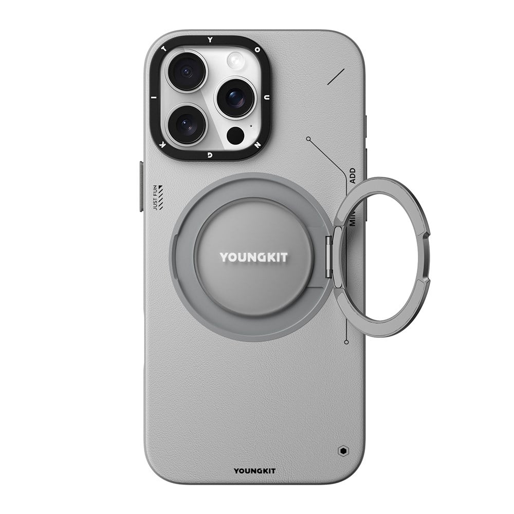 Apple iPhone 16 Pro Max Kılıf M-safe Şarj Özellikli Yüzük Standlı Amazingthing Titan Pro Serisi Kapak