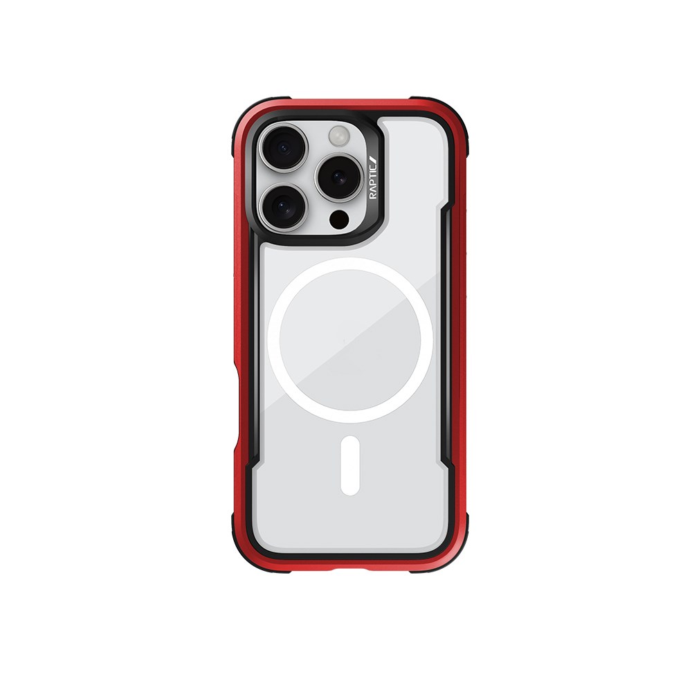 Apple iPhone 16 Pro Max Kılıf M-safe Şarj Özellikli Airbagli Raptic Shield Serisi Şeffaf Arka Yüzey Kapak