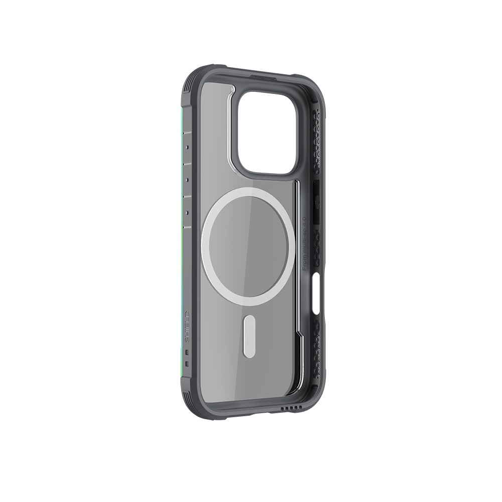 Apple iPhone 16 Pro Max Kılıf M-safe Şarj Özellikli Airbagli Raptic Shield Serisi Şeffaf Arka Yüzey Kapak